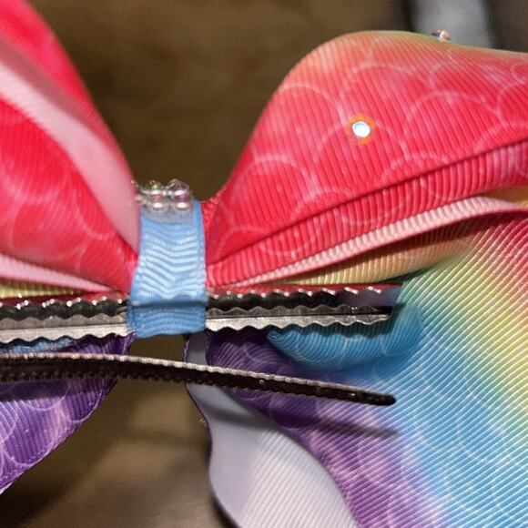Cheer Bow Rainbow Mermaid Bow for Kids - Picture 7 of 7